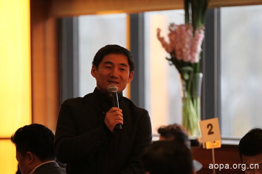 中国AOPA副理事长兼秘书长张峰在公务机座谈会上讲话