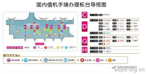 杭州机场T1值机岛改造　航空公司柜台搬家